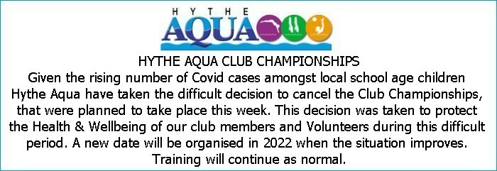 Hythe Aqua Club Championships 